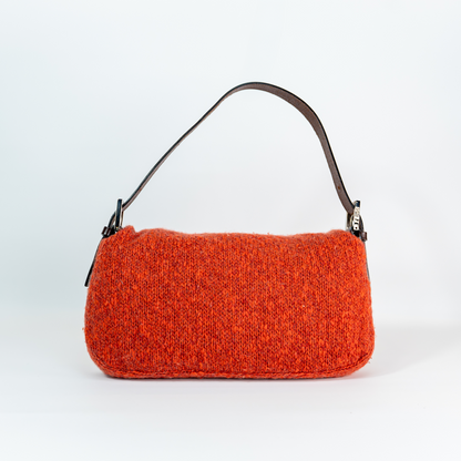 Burnt Orange Wool Baguette