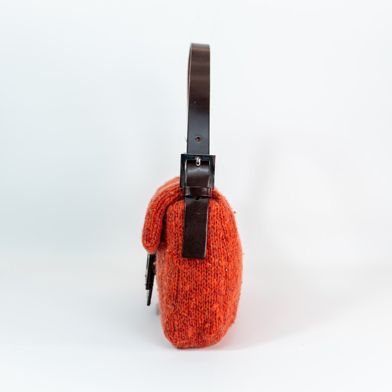 Burnt Orange Wool Baguette