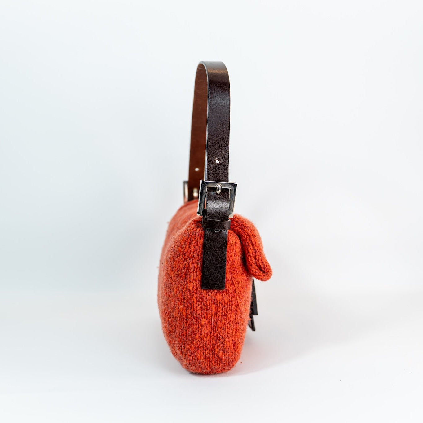 Burnt Orange Wool Baguette