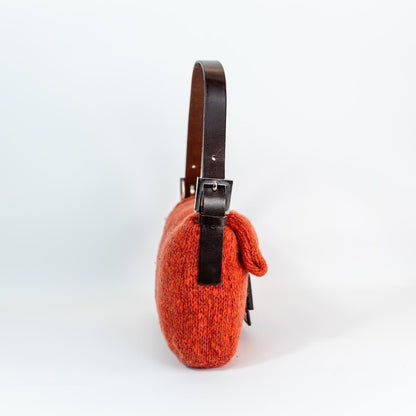Burnt Orange Wool Baguette