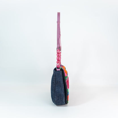 Limited Edition 2000s Christian Dior Malice Multicoloured Beaded Shoulder Bag