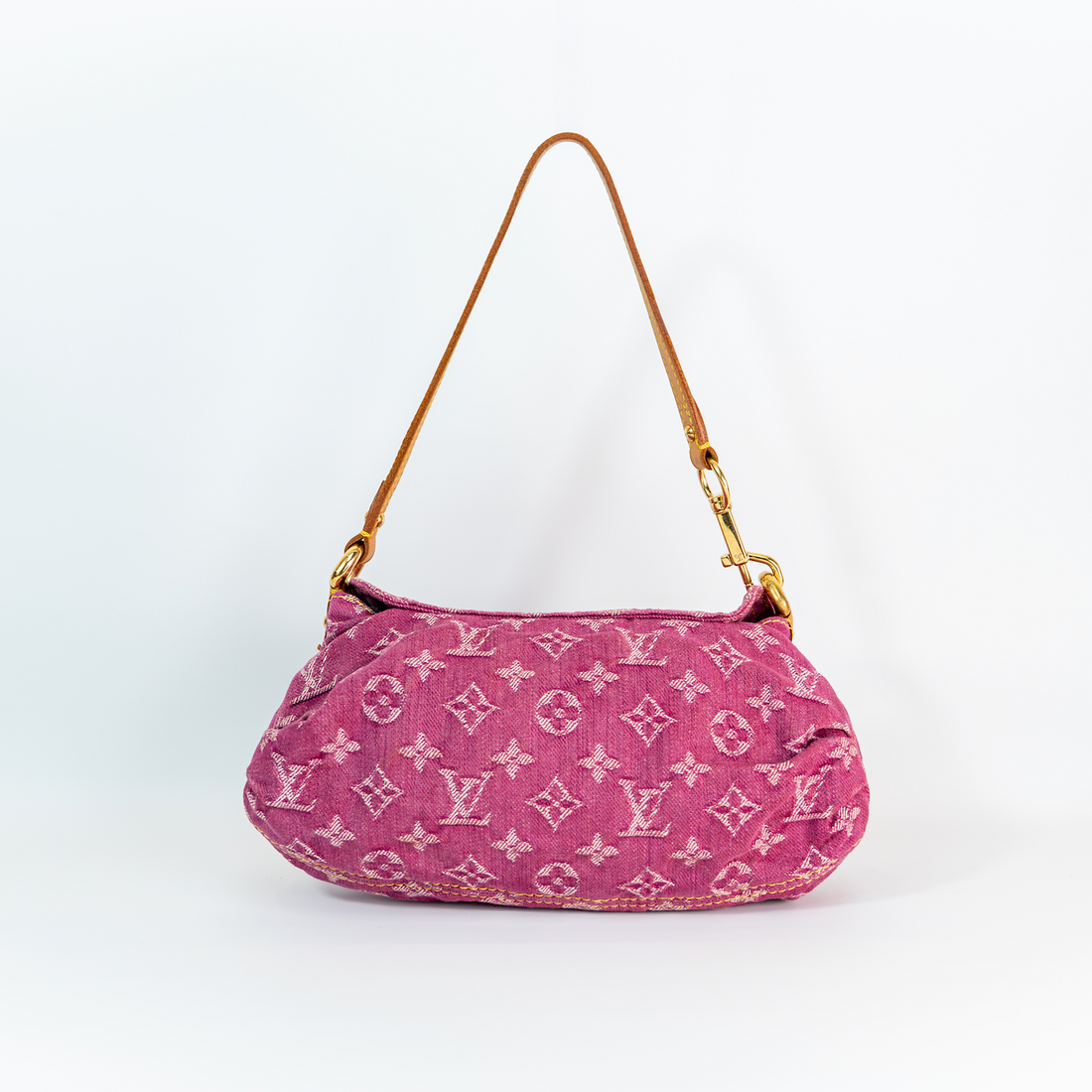 Monogram Denim Pleaty — Fuchsia, Marc Jacobs Era, Made in Spain