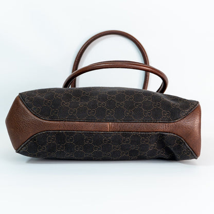 Gucci GG Canvas Horsebit Shoulder Bag — Made in Italy
