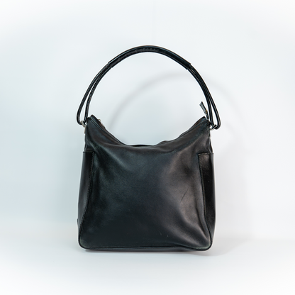 Early 2000s Gucci Black Leather Shoulder Bag