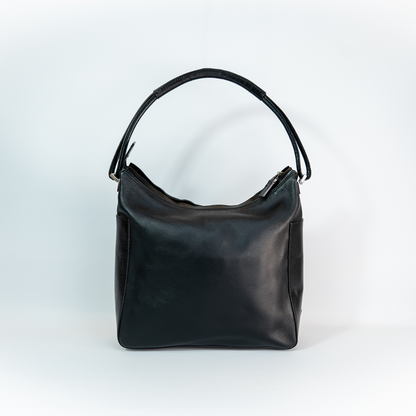 Early 2000s Gucci Black Leather Shoulder Bag