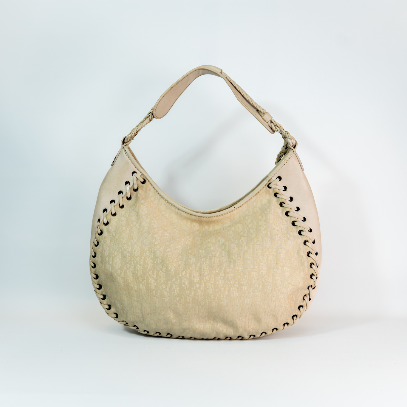 Early 2000s Oblique Heart Charm Hobo — John Galliano Era