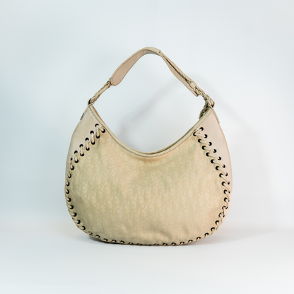 Early 2000s Oblique Heart Charm Hobo — John Galliano Era