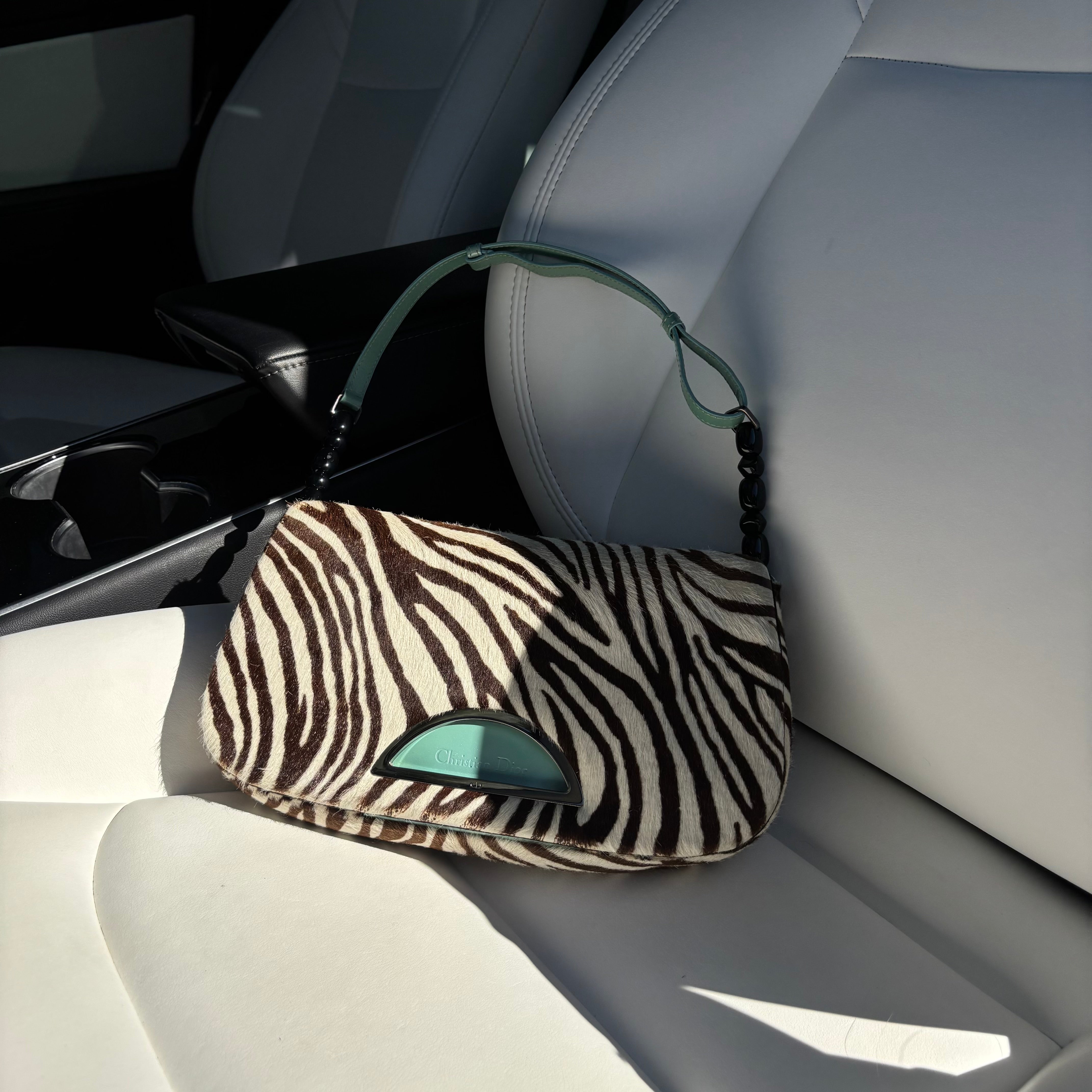 Dior Malice Pearl Zebra Print Pony Hair Shoulder Bag – Inherited