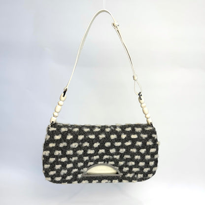 Christian Dior Malice Pearl in Black and Ivory Bouclé, Galliano Era