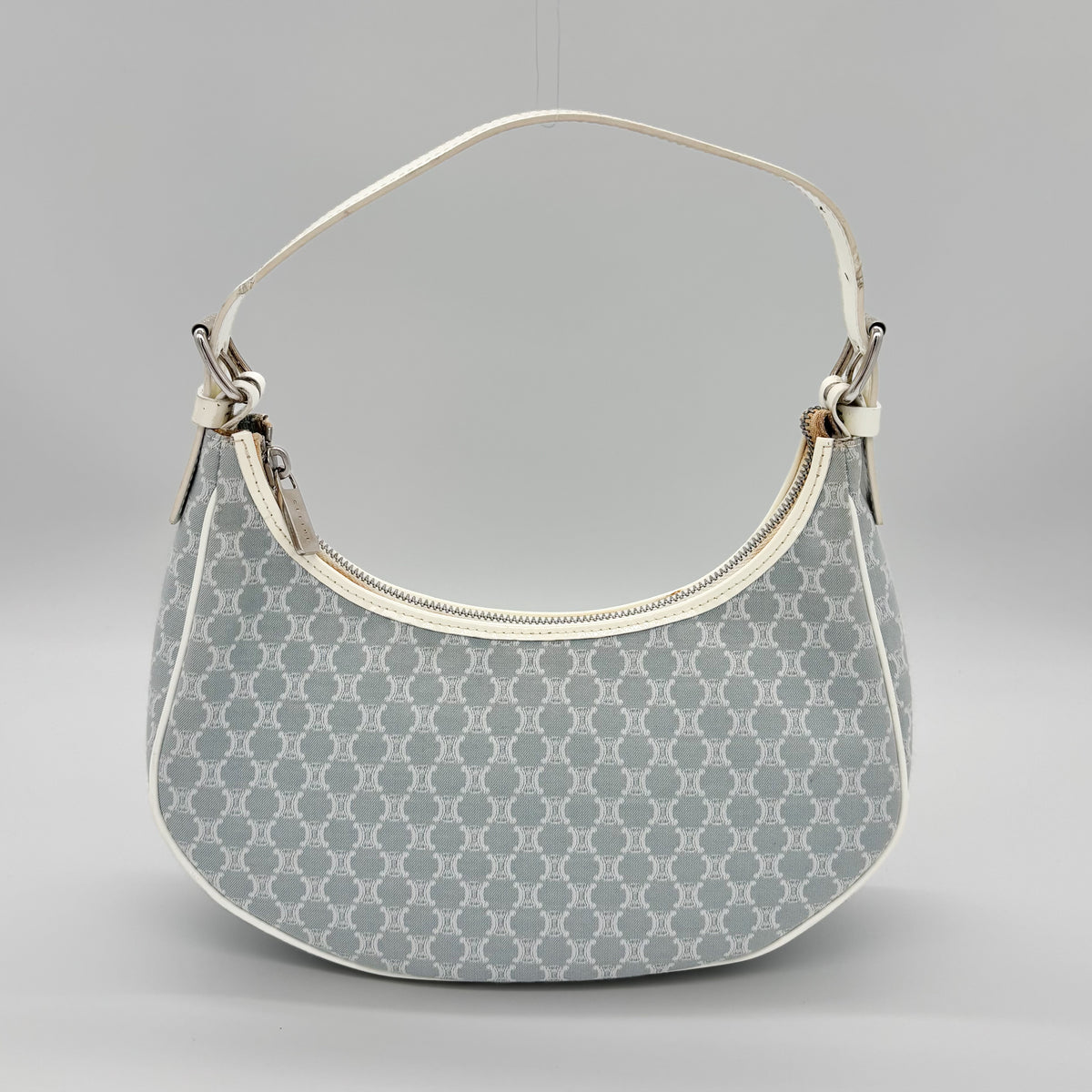 Celine Ava Bag in Sky Blue Macadam Canvas
