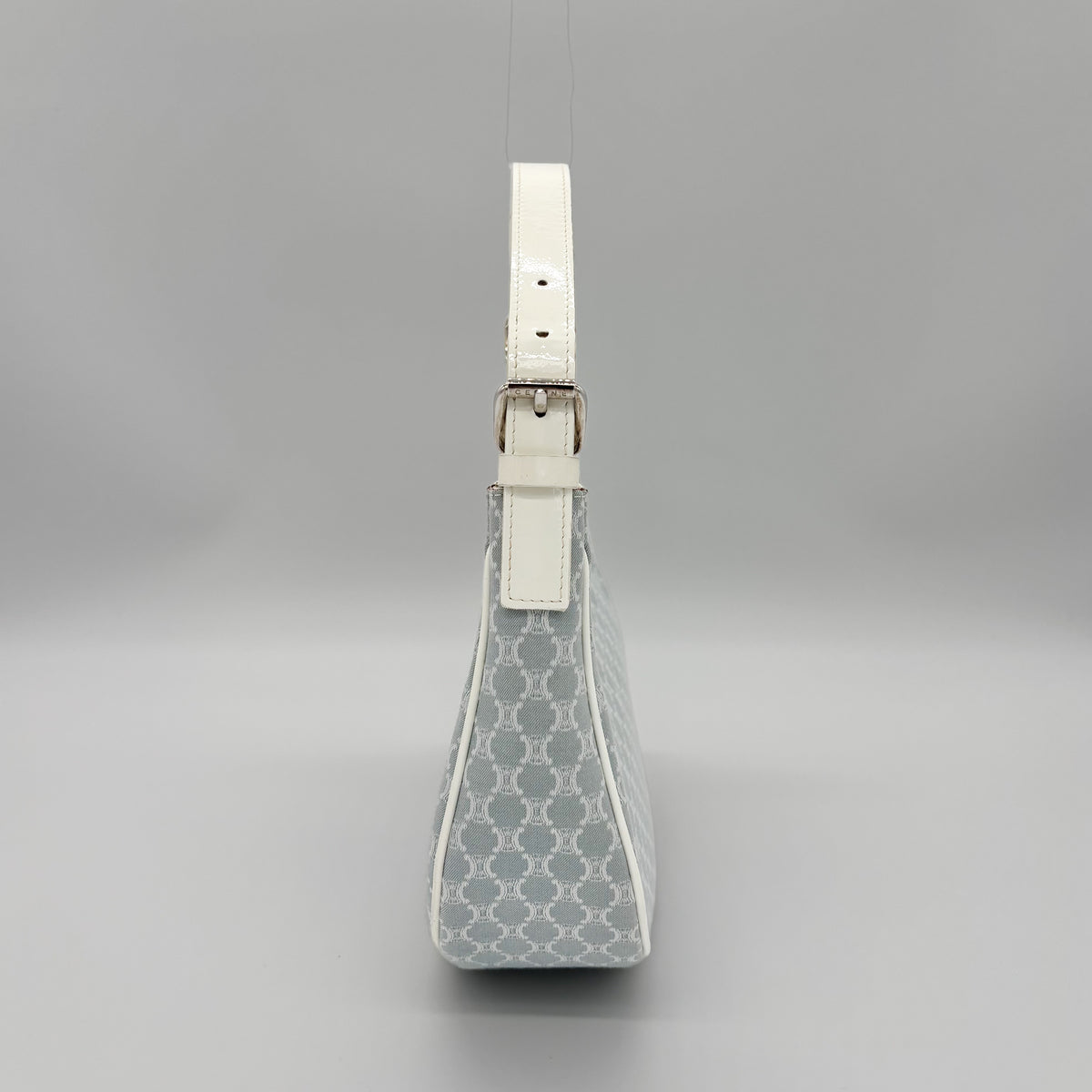 Celine Ava Bag in Sky Blue Macadam Canvas