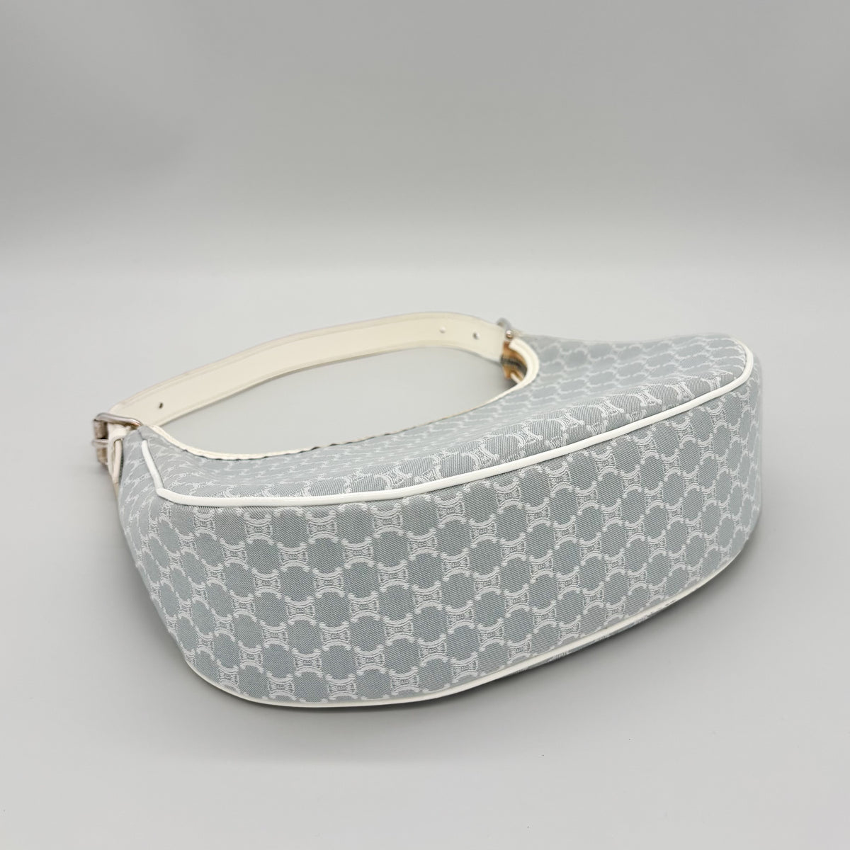 Celine Ava Bag in Sky Blue Macadam Canvas