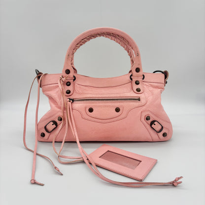 Balenciaga The First in Blush Pink, Brass Hardware