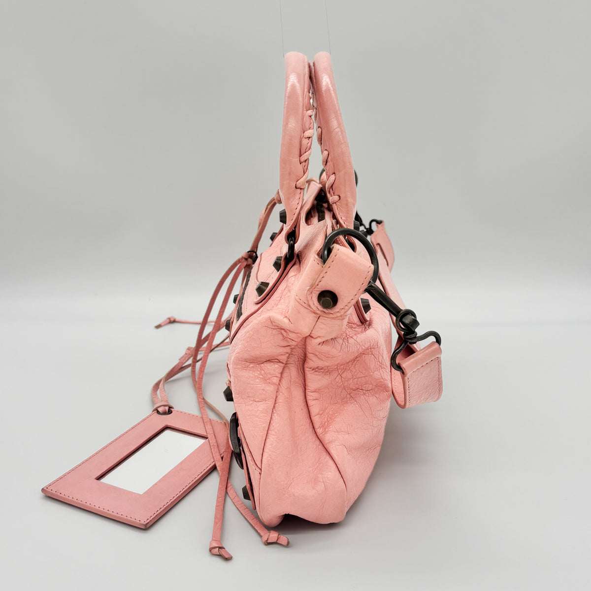 Balenciaga The First in Blush Pink, Brass Hardware