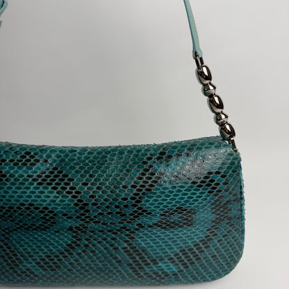 Christian Dior Malice Pearl in Turquoise Python, John Galliano 2000s