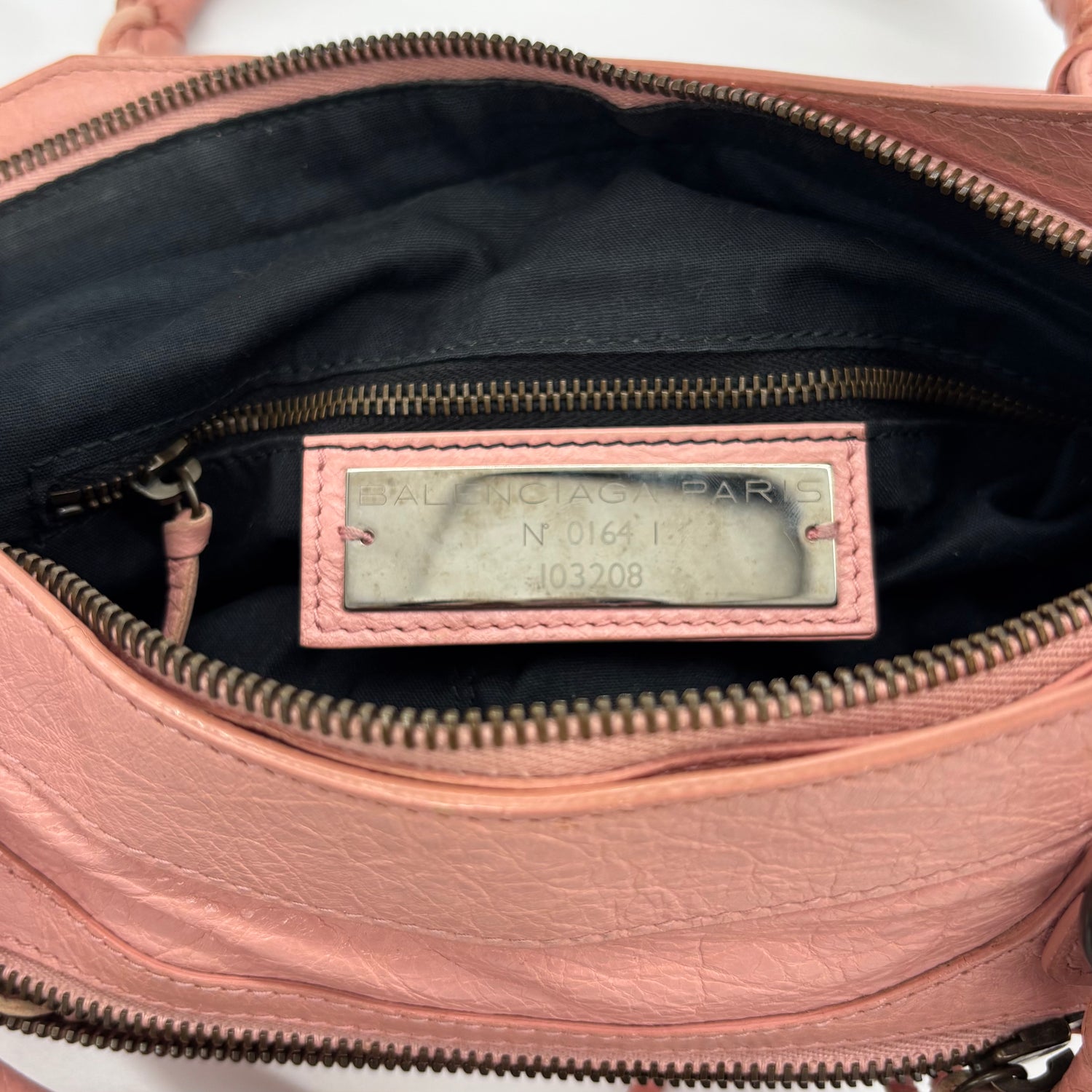 Balenciaga The First in Blush Pink, Brass Hardware