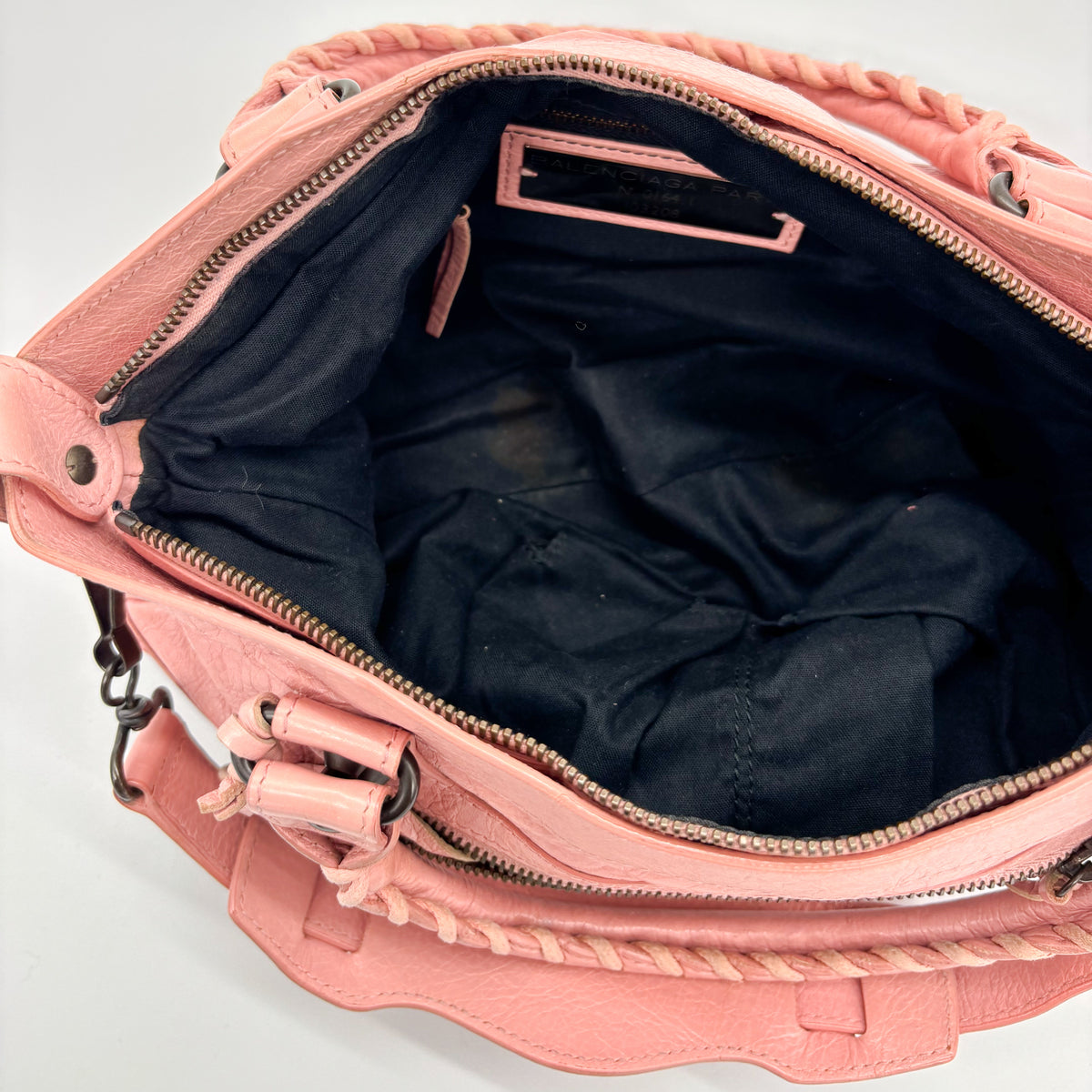Balenciaga The First in Blush Pink, Brass Hardware