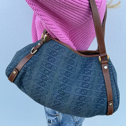 GG Denim Tote