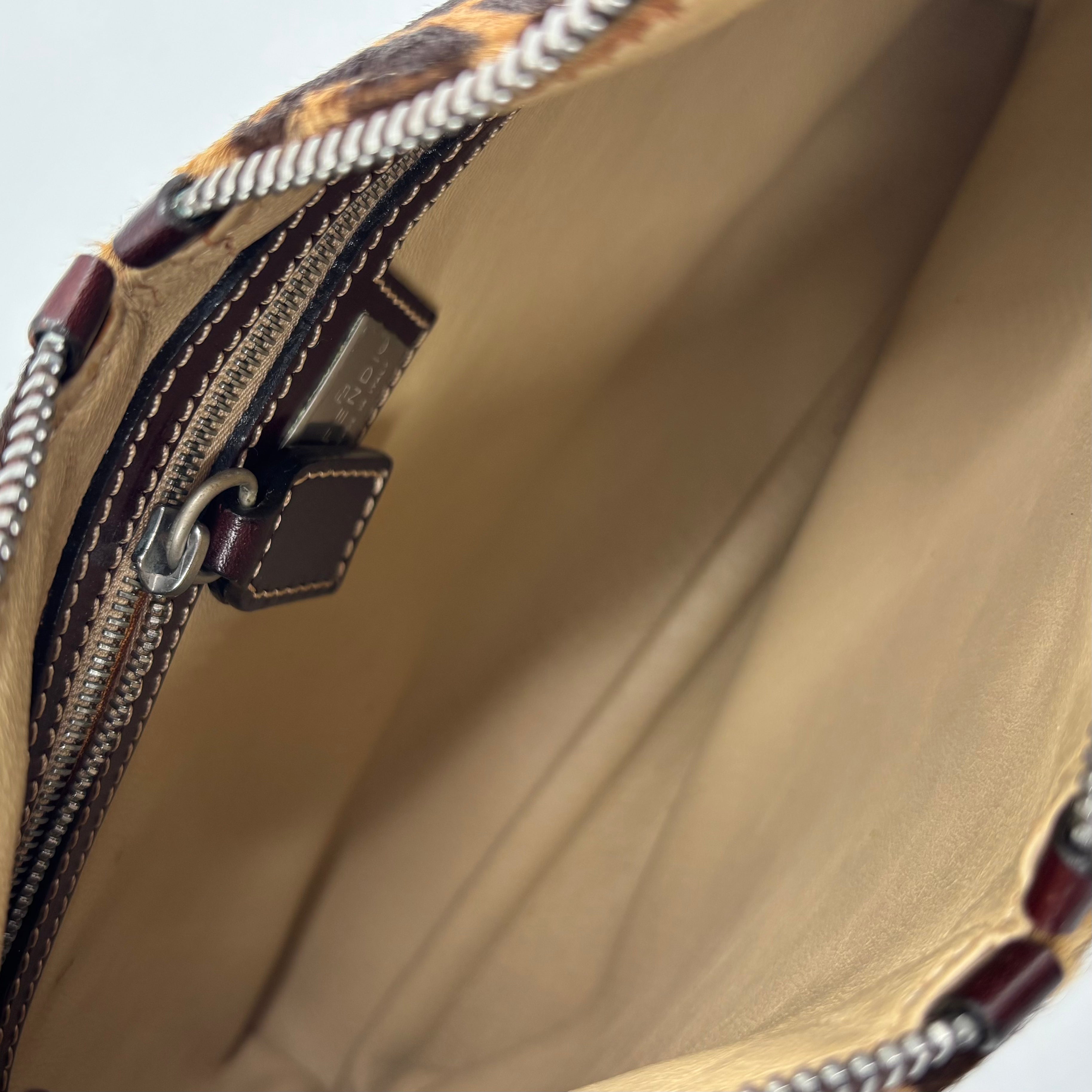 Fendi Giraffe-Print Pony Hair Hobo, Early 2000s