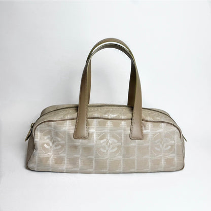 Chanel New Travel Line Bowler, Beige Nylon, 2004