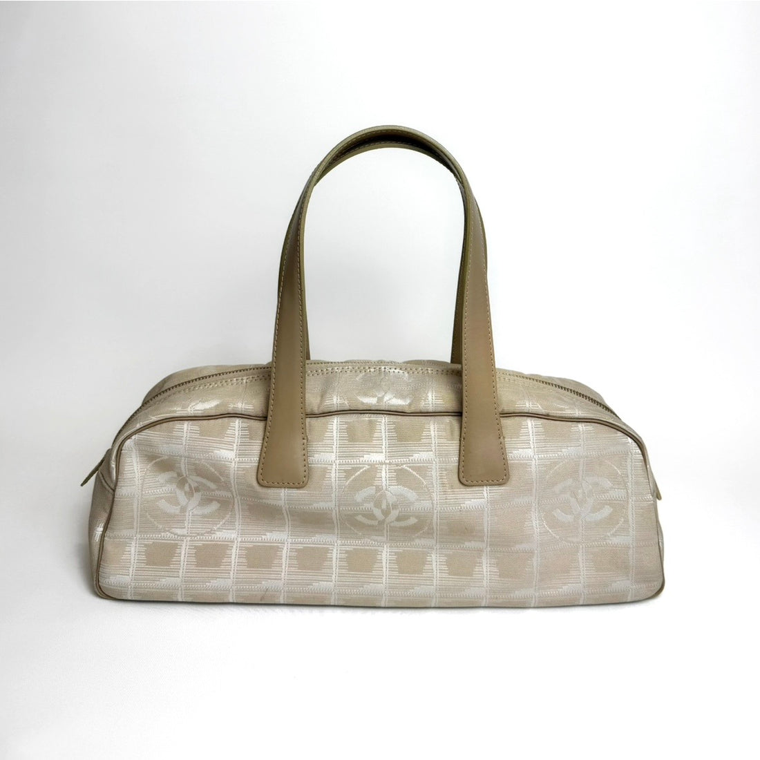 Chanel New Travel Line Bowler, Beige Nylon, 2004