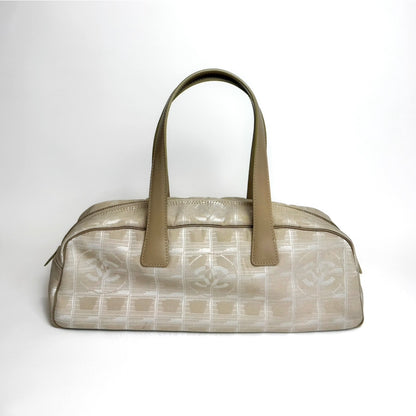 Chanel New Travel Line Bowler, Beige Nylon, 2004