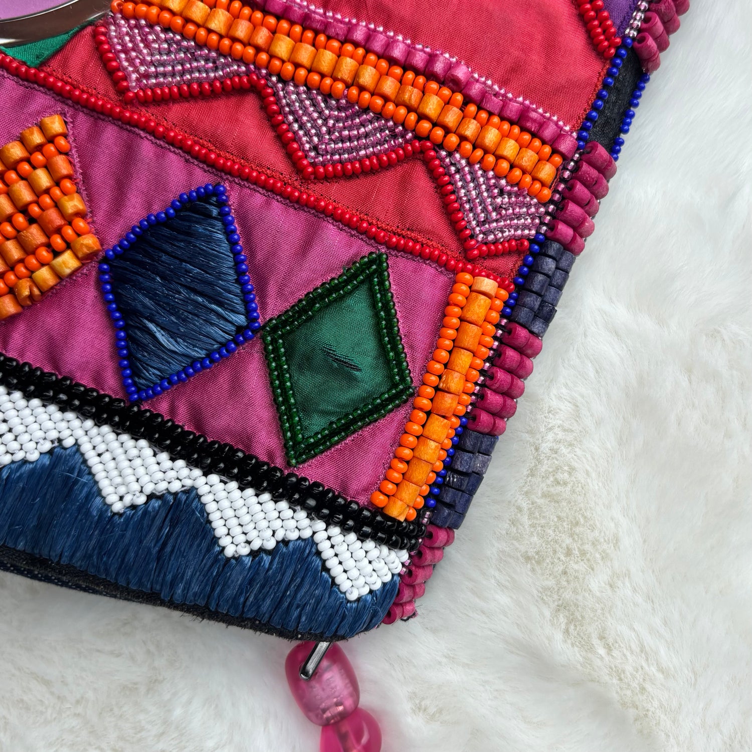 Limited Edition 2000s Christian Dior Malice Multicoloured Beaded Shoulder Bag
