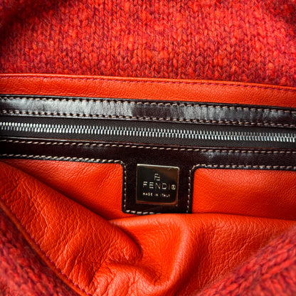 Burnt Orange Wool Baguette