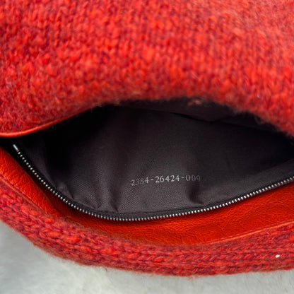 Burnt Orange Wool Baguette