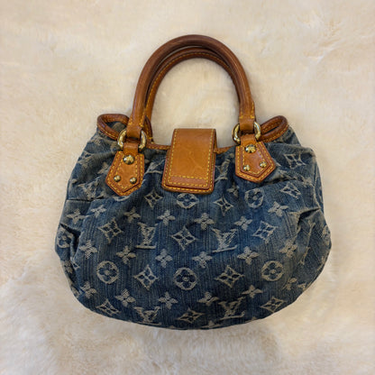 Denim Monogram Pleaty Handbag