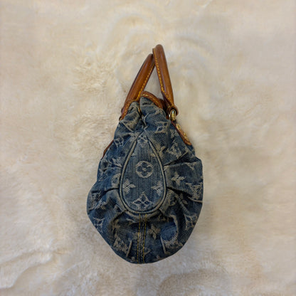 Denim Monogram Pleaty Handbag