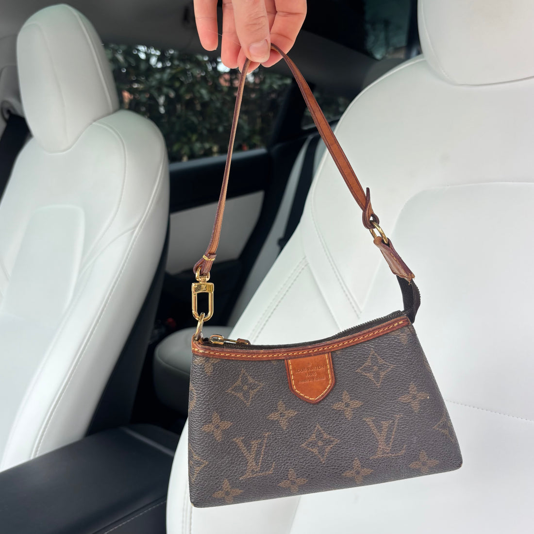 Louis Vuitton Mini Pochette Accessoires — Monogram Canvas, Gold Hardware, Made in France