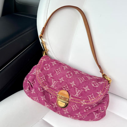 Monogram Denim Pleaty — Fuchsia, Marc Jacobs Era, Made in Spain