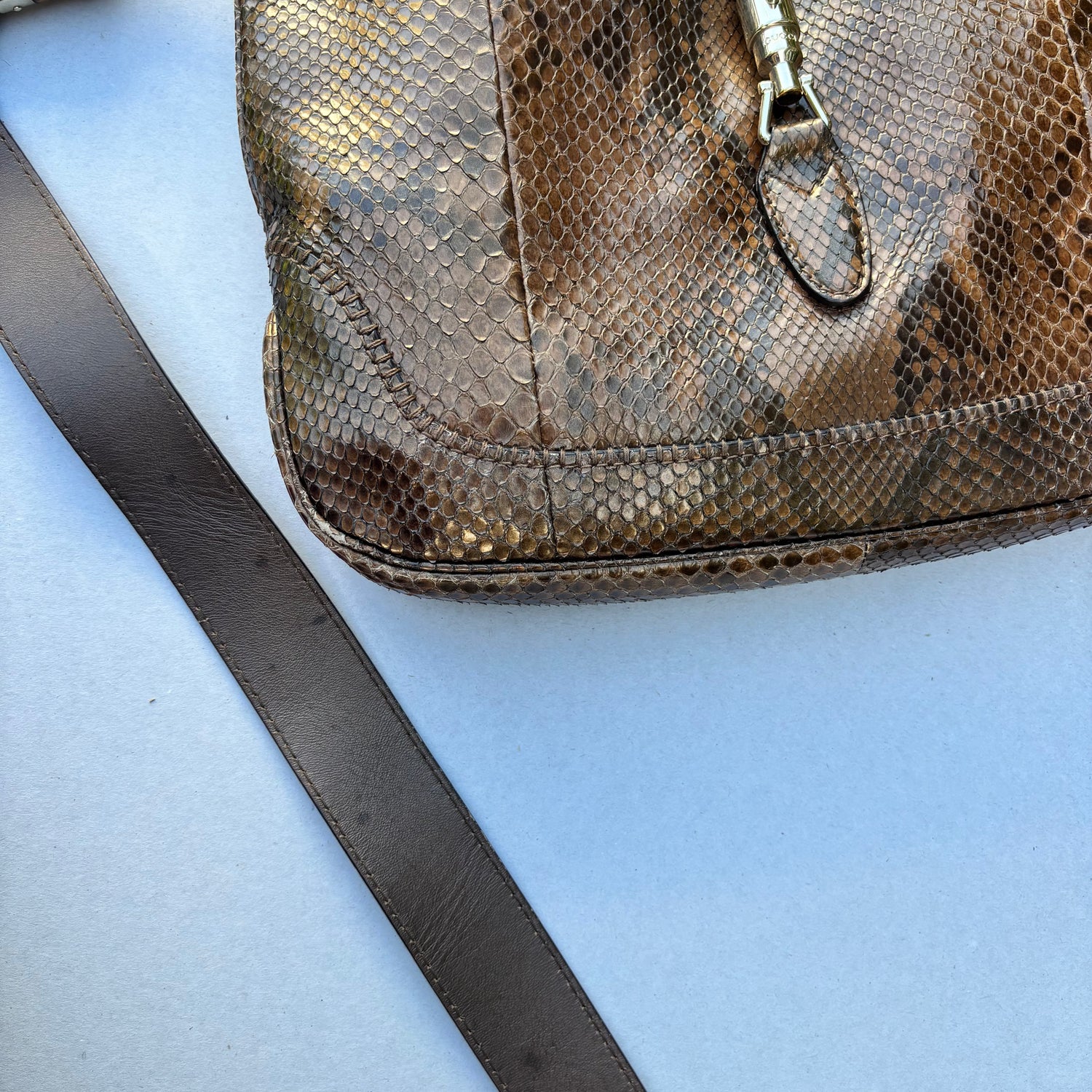Gucci New Jackie Large Hobo in Python — Frida Giannini Era