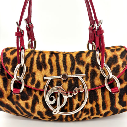 Dior Diva Leopard Pony Hair Shoulder Bag, John Galliano 2004