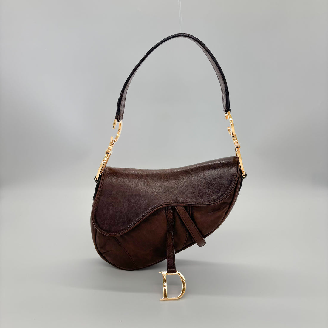 Dior Saddle Bag Small — Chocolate Brown Leather, Original John Galliano Collection