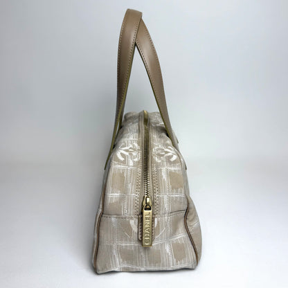 Chanel New Travel Line Bowler, Beige Nylon, 2004