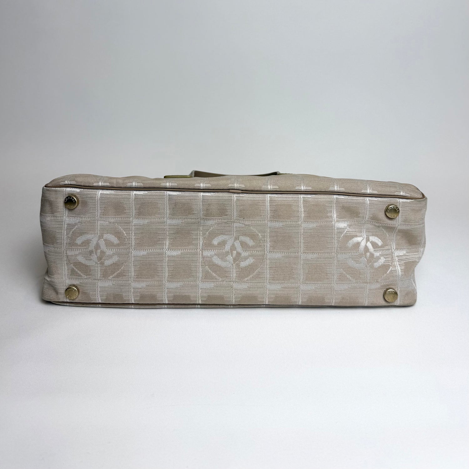Chanel New Travel Line Bowler, Beige Nylon, 2004