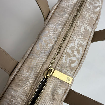 Chanel New Travel Line Bowler, Beige Nylon, 2004
