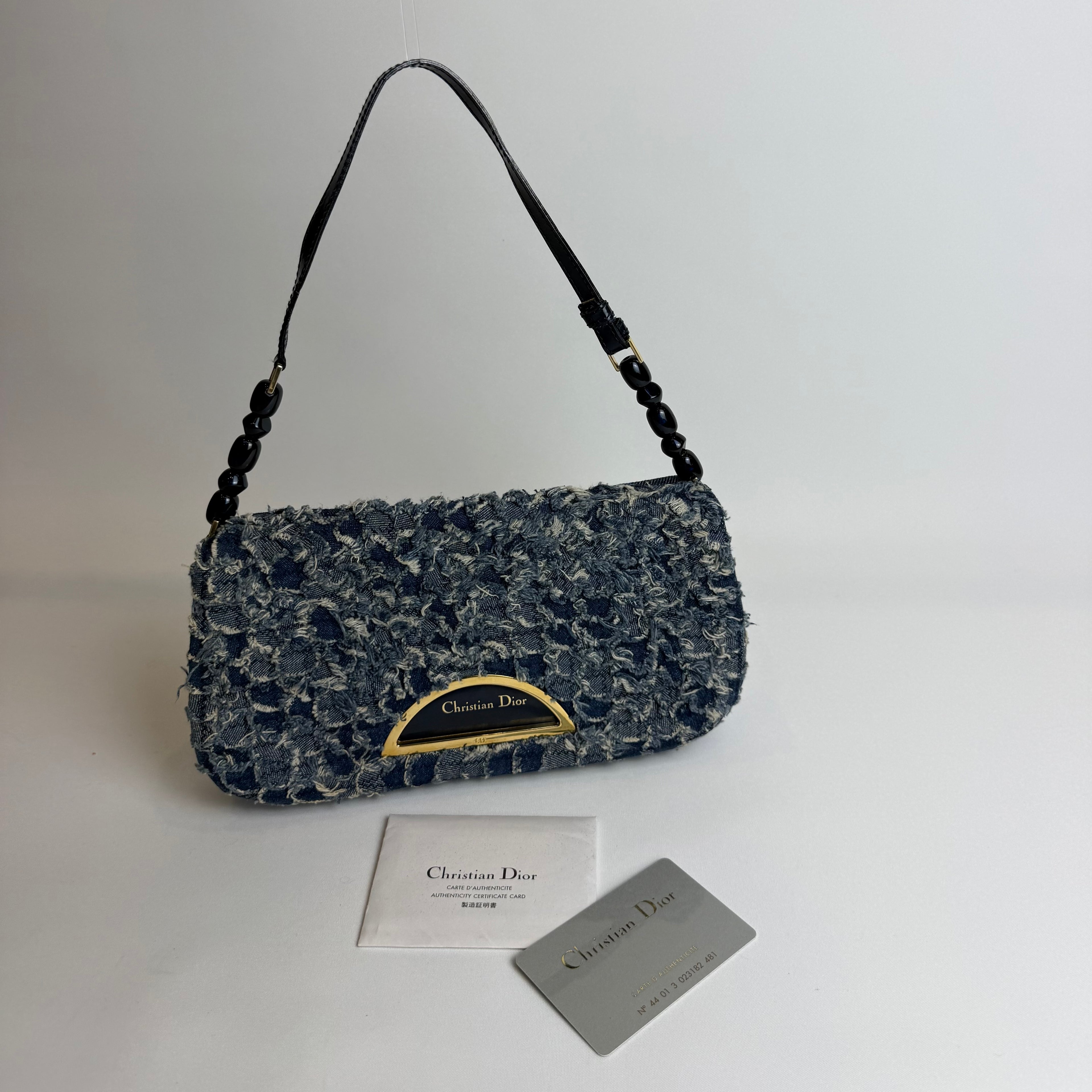 Christian Dior Malice Pearl Frayed Denim, John Galliano Spring/Summer 2000