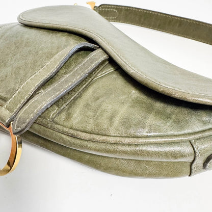 Saddle Green Leather Bag