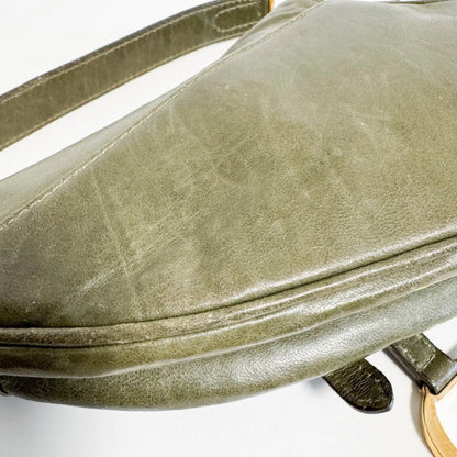 Saddle Green Leather Bag