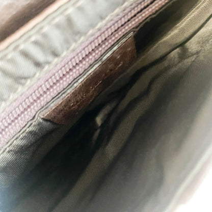 Saddle Chocolate Leather Shoulder Bag