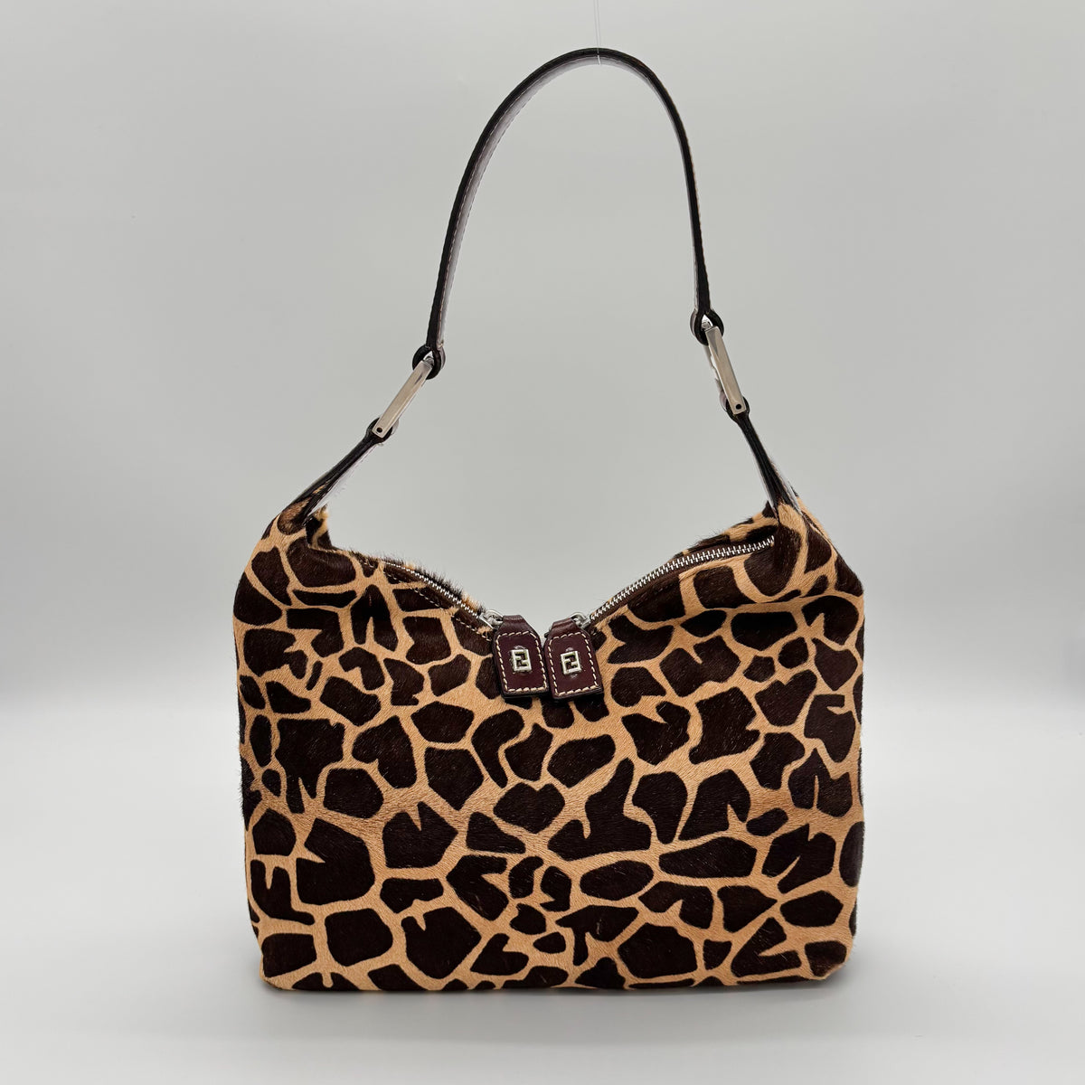 Fendi Giraffe-Print Pony Hair Hobo, Early 2000s