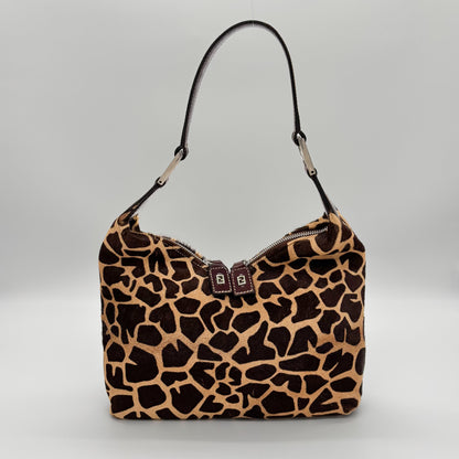 Fendi Giraffe-Print Pony Hair Hobo, Early 2000s