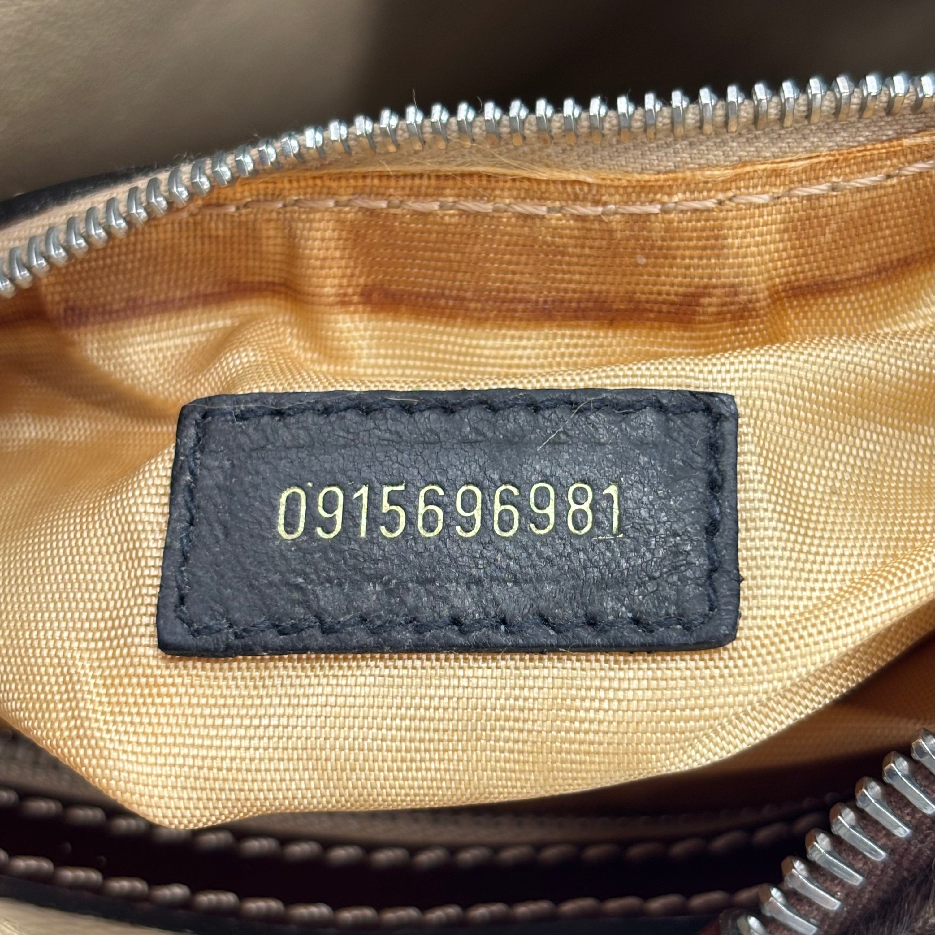 Fendi Giraffe-Print Pony Hair Hobo, Early 2000s