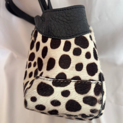 Prada Dalmatian Pony Hair Mini Top Handle Bag