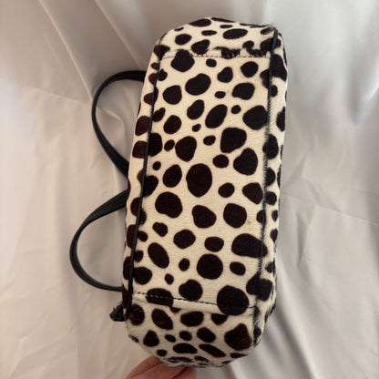 Prada Dalmatian Pony Hair Mini Top Handle Bag