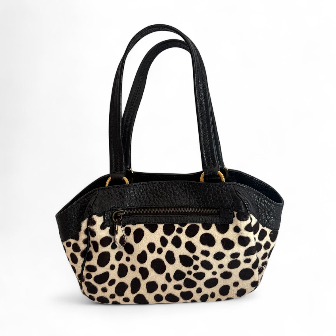 Prada Dalmatian Pony Hair Mini Top Handle Bag