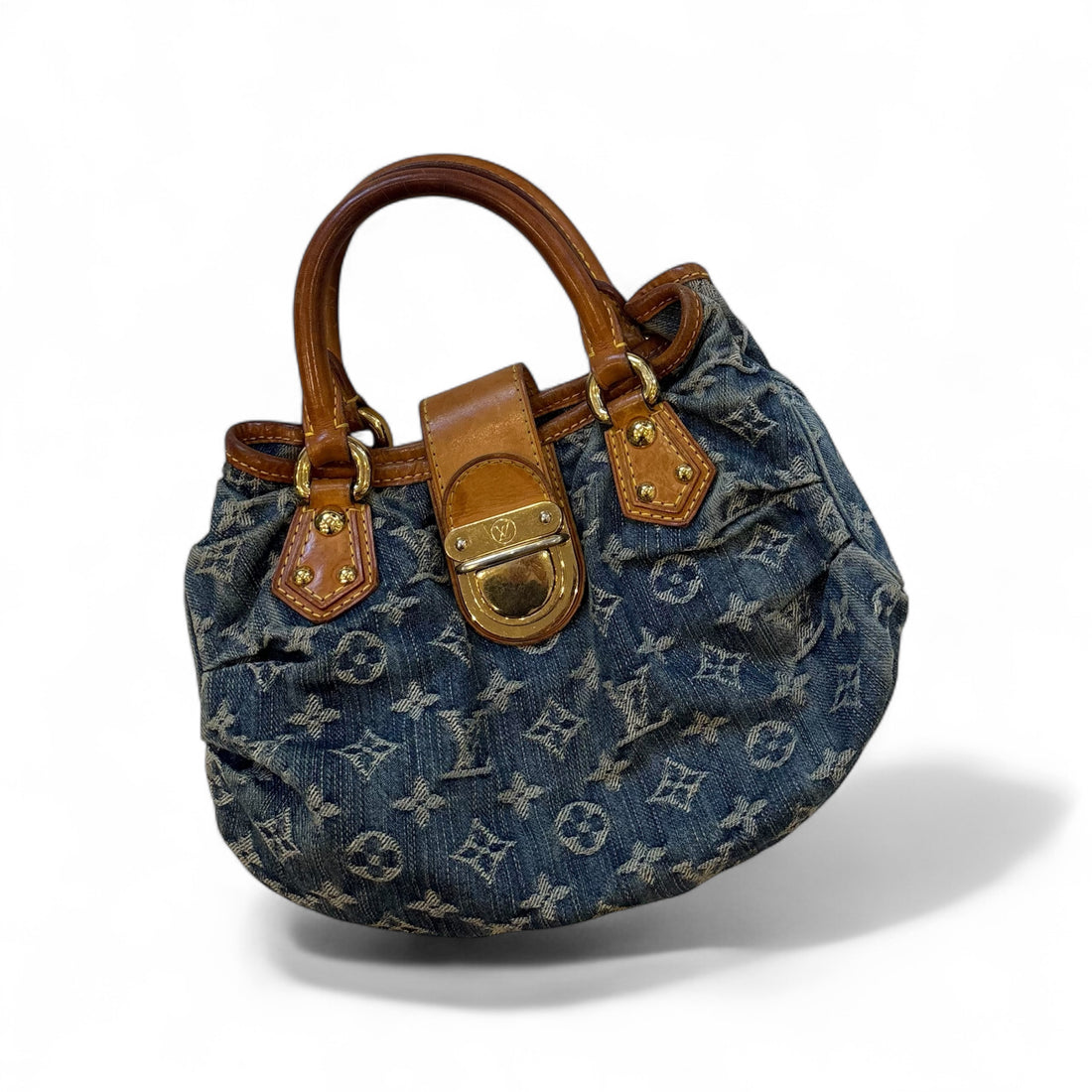 Denim Monogram Pleaty Handbag